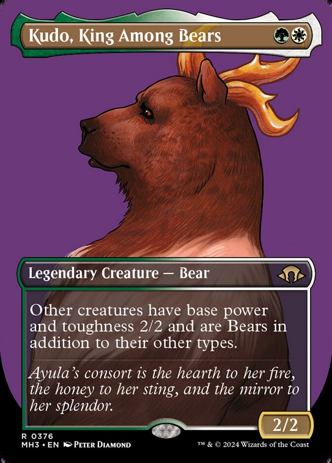 Kudo, King Among Bears MH3-376 Modern Horizons 3 Magic card