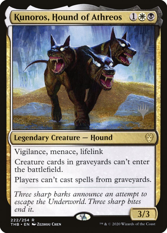 Kunoros, Hound of Athreos PTHB-222P Theros Beyond Death Promos Magic card