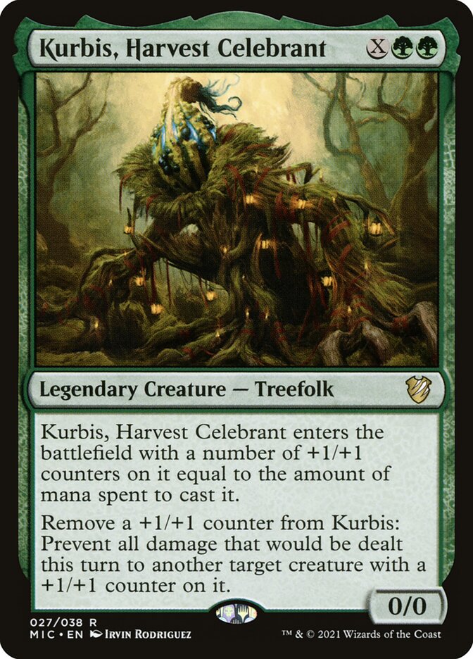 Kurbis, Harvest Celebrant MIC-27 Midnight Hunt Commander Magic card