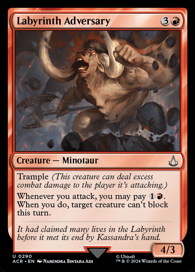 Labyrinth Adversary ACR-290 Assassin's Creed Magic card