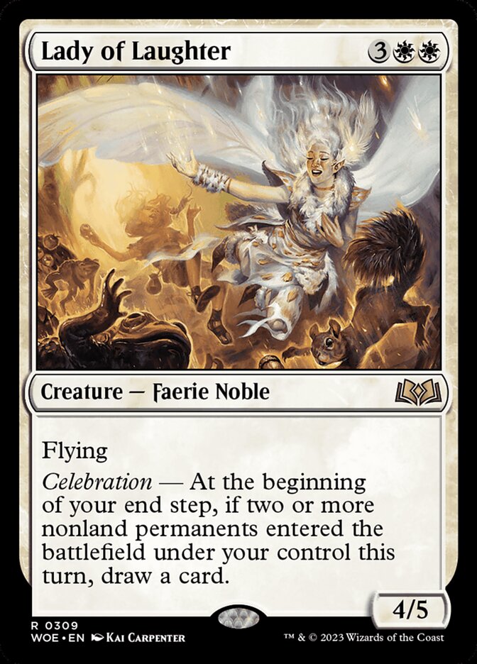 Lady of Laughter WOE-309 Wilds of Eldraine Magic card