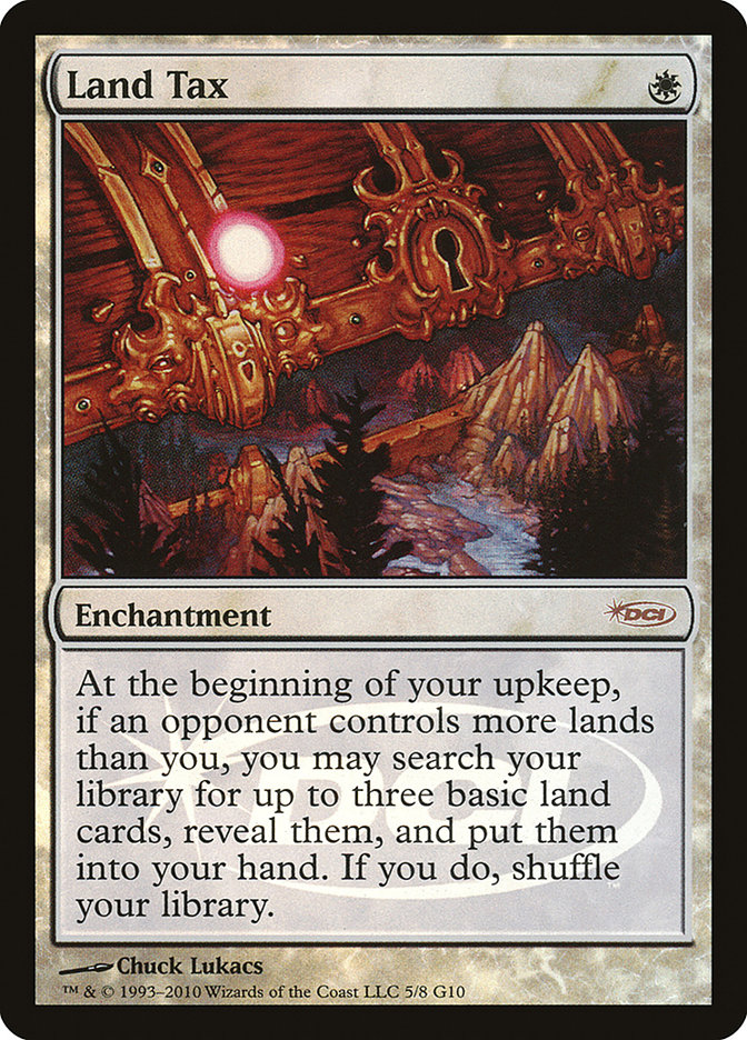 Land Tax G10-5 Judge Gift Cards 2010 Magic card