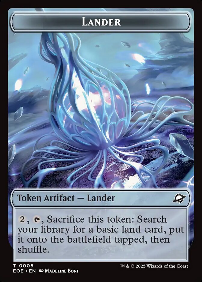 Lander TEOE-5 Edge of Eternities Tokens Magic card