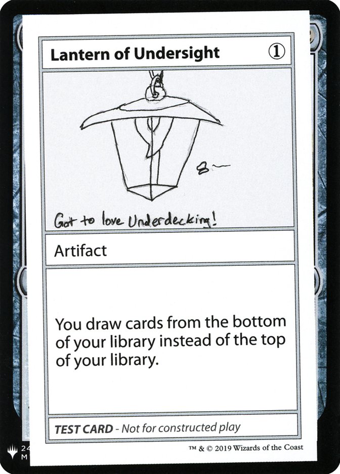Lantern of Undersight CMB1-106 Mystery Booster Playtest Cards 2019 Magic card