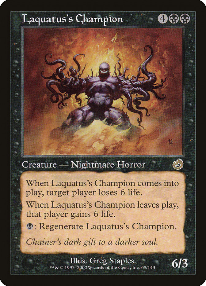 Laquatus's Champion TOR-67 Torment Magic card