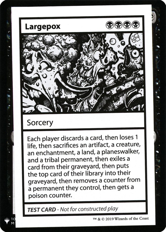 Largepox CMB1-44 Mystery Booster Playtest Cards 2019 Magic card