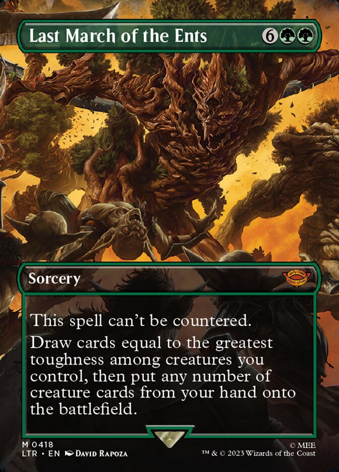 Last March of the Ents LTR-418 The Lord of the Rings: Tales of Middle-earth Magic card