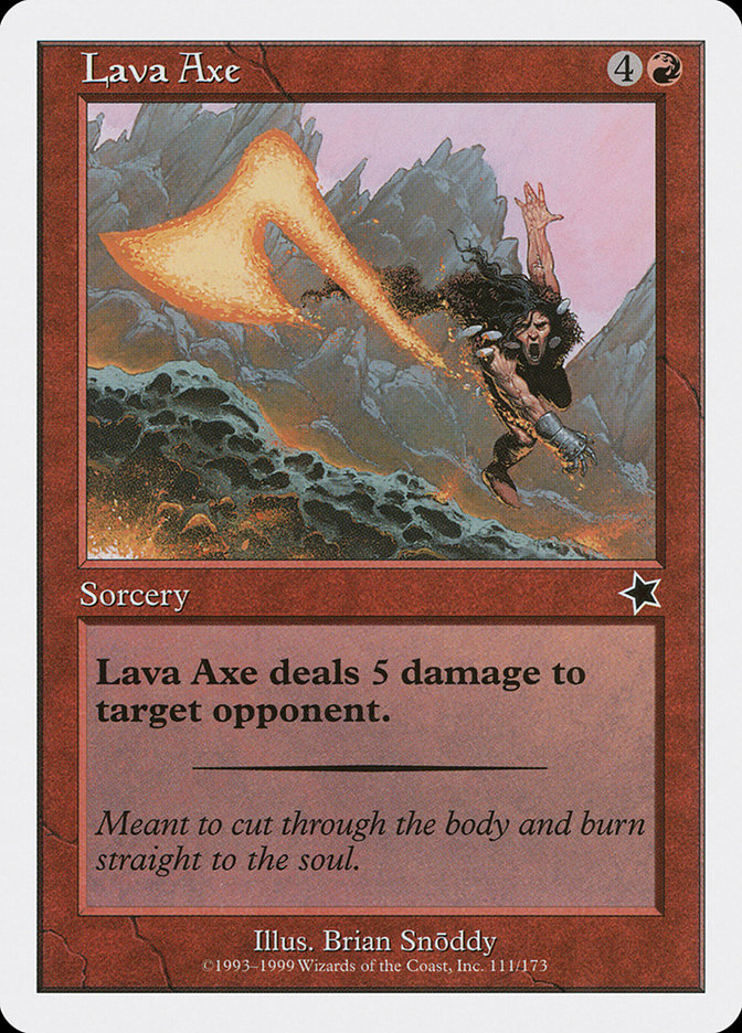 Lava Axe S99-111 Starter 1999 Magic card