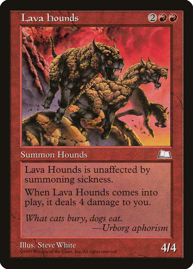 Lava Hounds WTH-109 Weatherlight Magic card