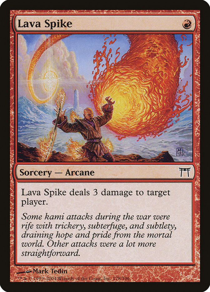 Lava Spike CHK-178 Champions of Kamigawa Magic card