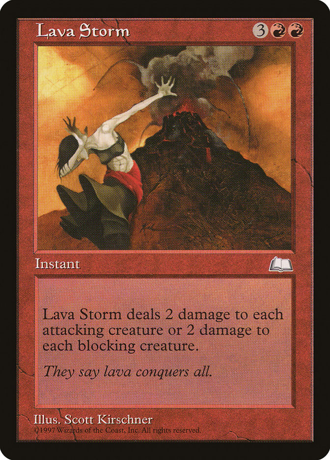 Lava Storm WTH-110 Weatherlight Magic card