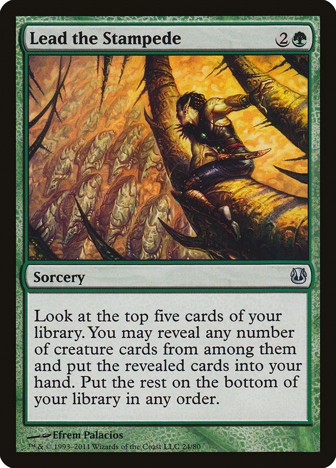 Lead the Stampede DDH-24 Duel Decks: Ajani vs. Nicol Bolas Magic card