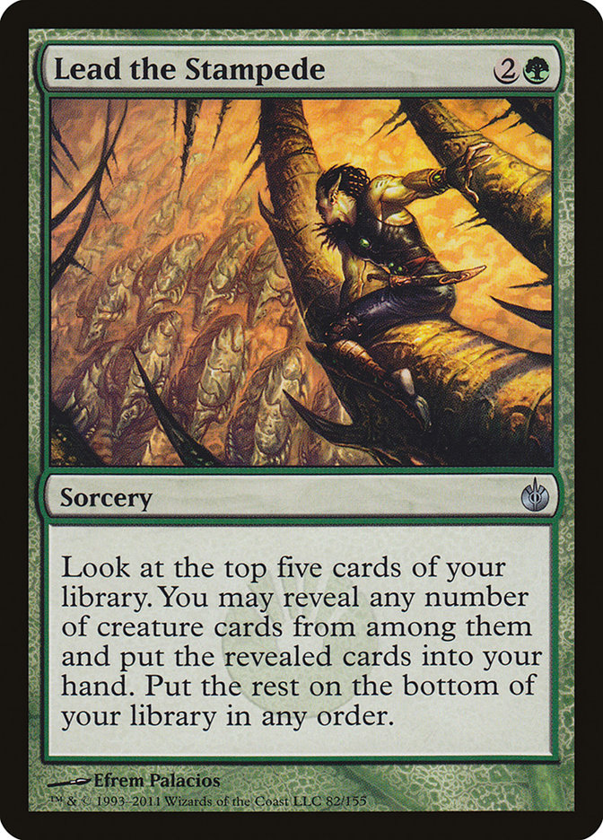 Lead the Stampede MBS-82 Mirrodin Besieged Magic card