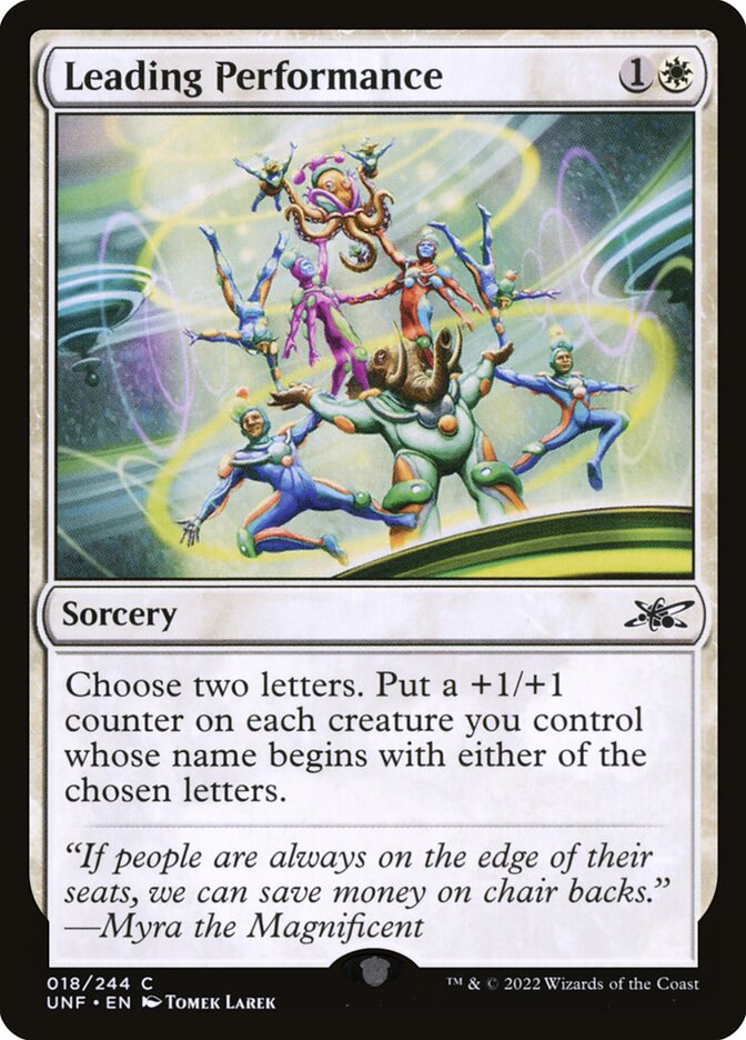 Leading Performance UNF-18 Unfinity Magic card
