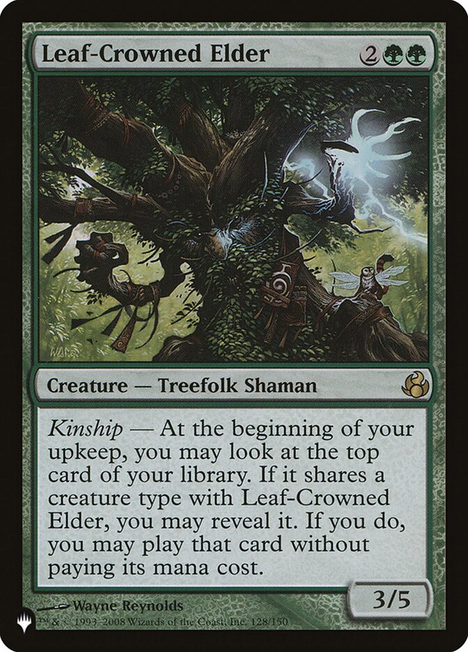 Leaf-Crowned Elder PLST-MOR-128 The List Magic card