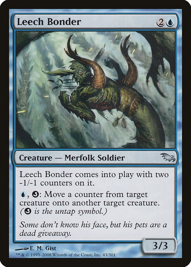 Leech Bonder SHM-43 Shadowmoor Magic card