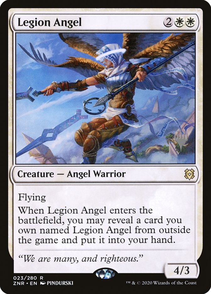 Legion Angel PZNR-23P Zendikar Rising Promos Magic card