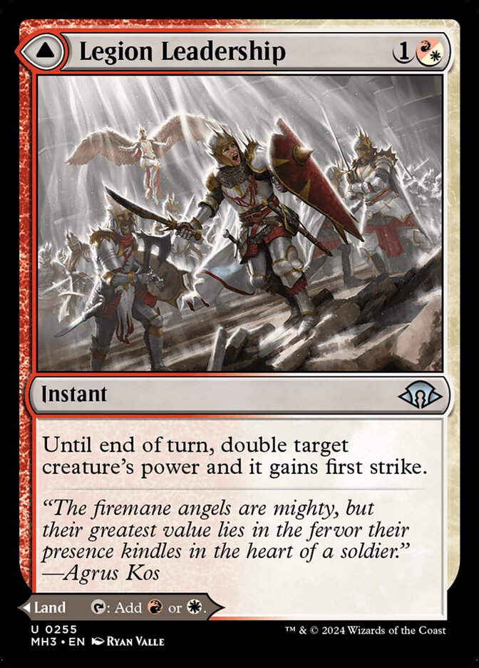 Legion Leadership // Legion Stronghold MH3-255 Modern Horizons 3 Magic card