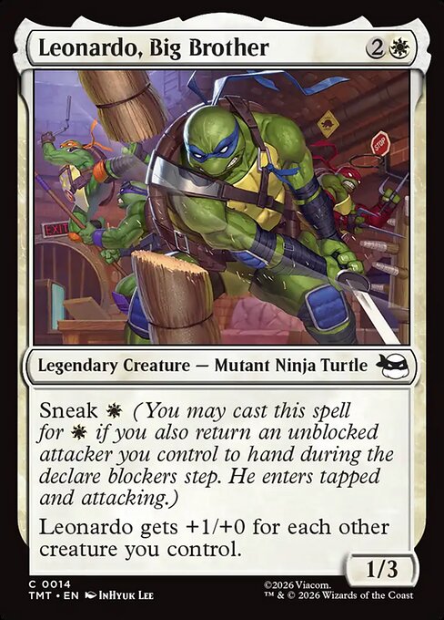 Leonardo, Big Brother TMT-14 Teenage Mutant Ninja Turtles Magic card