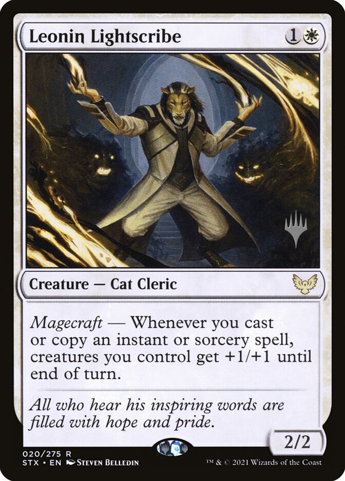 Leonin Lightscribe PSTX-20P Strixhaven: School of Mages Promos Magic card