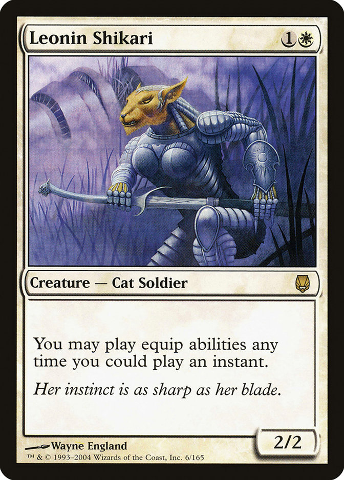 Leonin Shikari DST-6 Darksteel Magic card