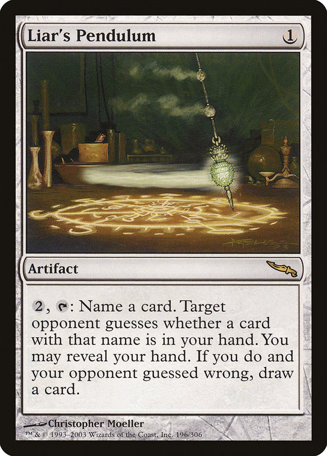 Liar's Pendulum MRD-196 Mirrodin Magic card