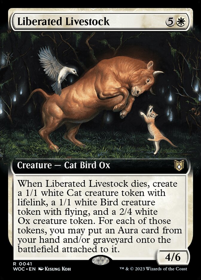 Liberated Livestock WOC-41 Wilds of Eldraine Commander Magic card