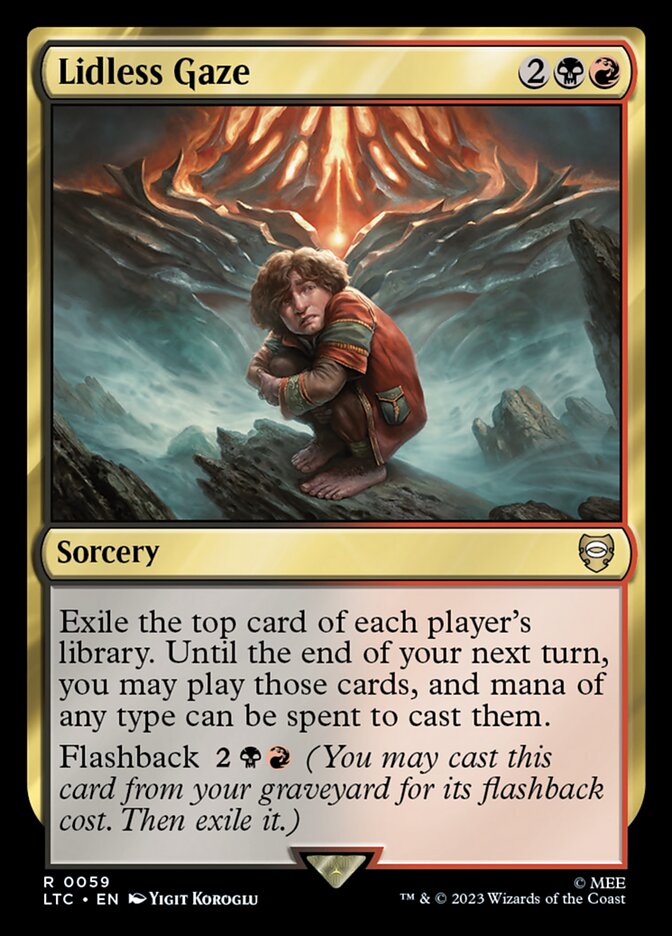 Lidless Gaze LTC-59 Tales of Middle-earth Commander Magic card