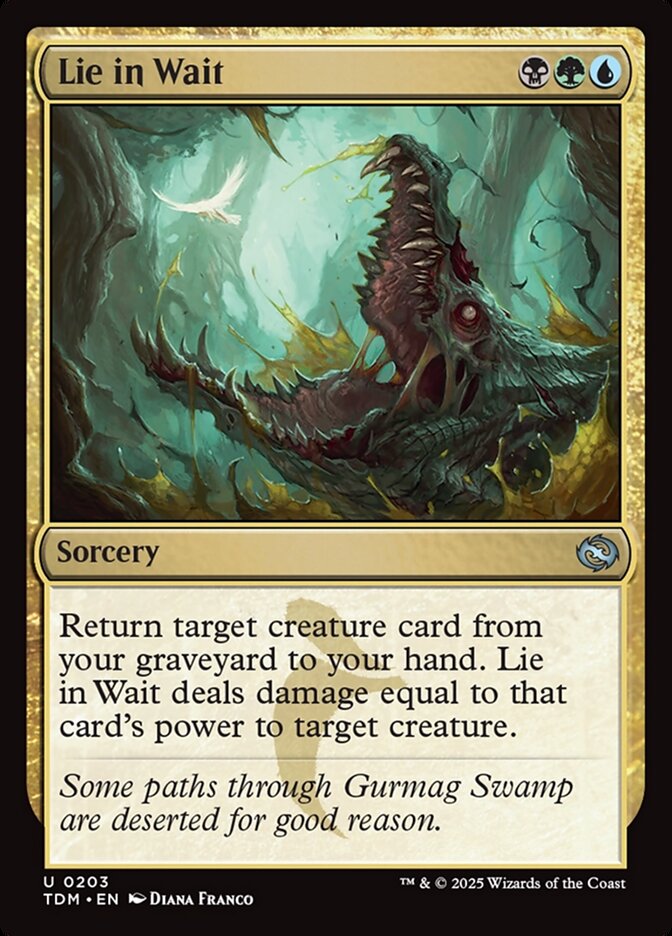 Lie in Wait TDM-203 Tarkir: Dragonstorm Magic card