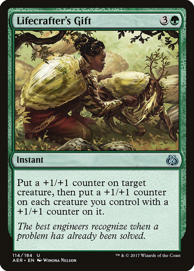 Lifecrafter's Gift AER-114 Aether Revolt Magic card