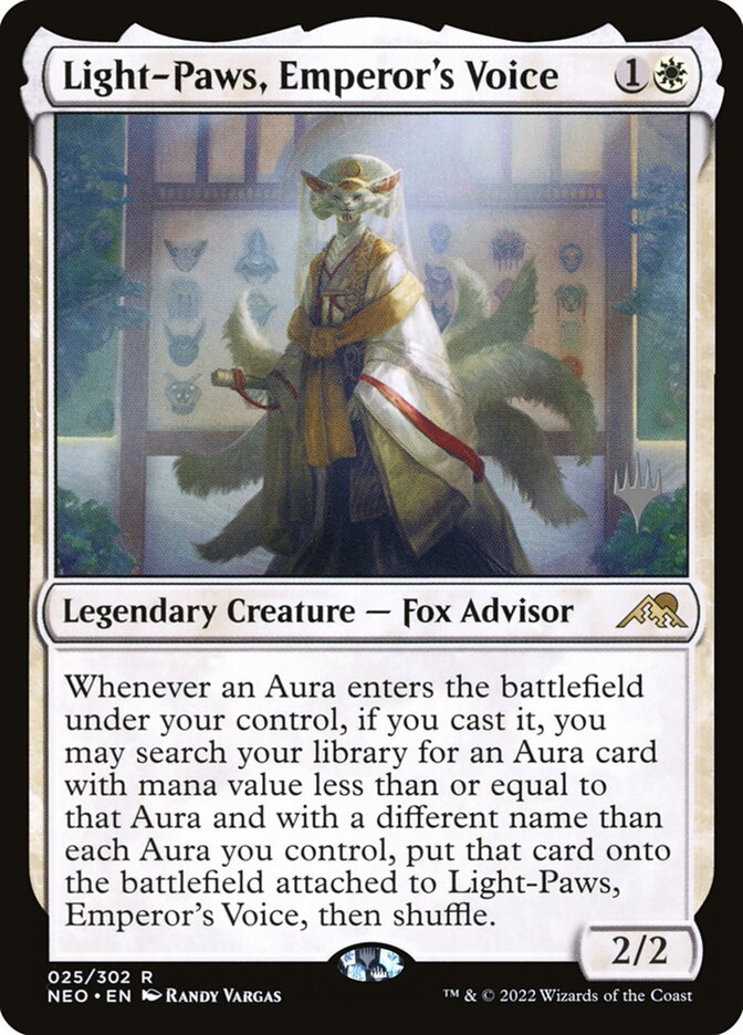 Light-Paws, Emperor's Voice PNEO-25P Kamigawa: Neon Dynasty Promos Magic card