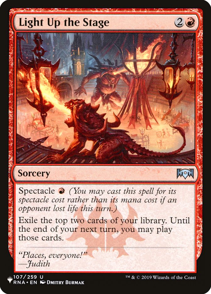 Light Up the Stage PLST-RNA-107 The List Magic card