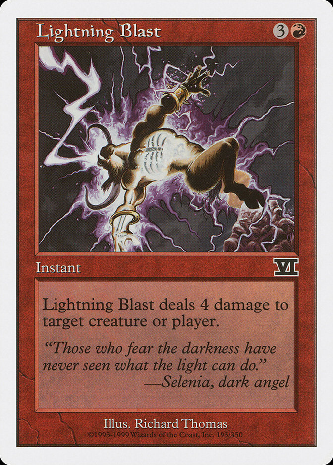 Lightning Blast 6ED-193 Classic Sixth Edition Magic card