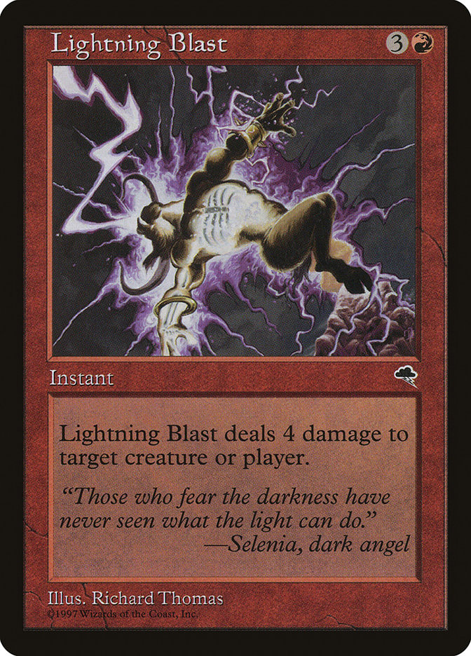 Lightning Blast TMP-185 Tempest Magic card