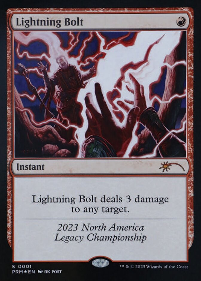 Lightning Bolt OLGC-2023 Legacy Championship Magic card