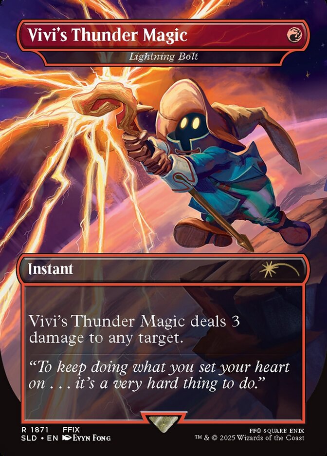 Lightning Bolt SLD-1871 Secret Lair Drop Magic card