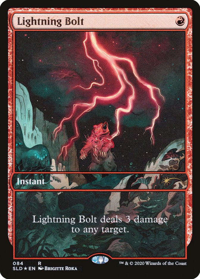 Lightning Bolt SLD-84 Secret Lair Drop Magic card
