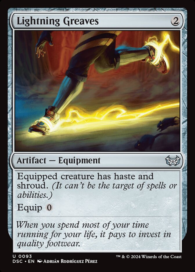 Lightning Greaves DSC-93 Duskmourn: House of Horror Commander Magic card