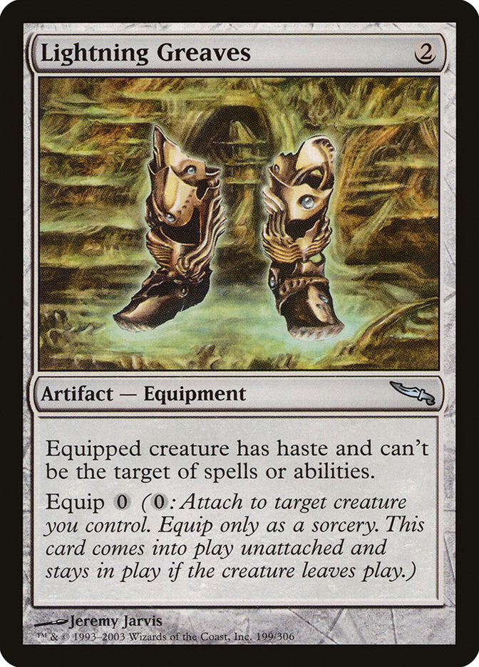 Lightning Greaves MRD-199 Mirrodin Magic card