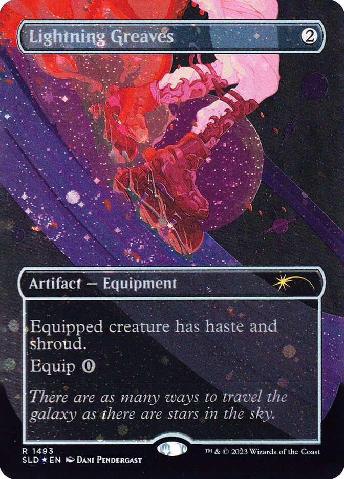 Lightning Greaves SLD-1493STAR Secret Lair Drop Magic card