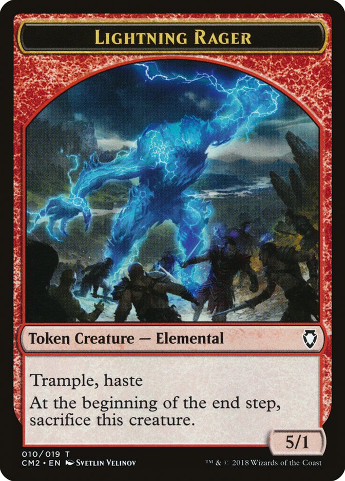 Lightning Rager TCM2-10 Commander Anthology Volume II Tokens Magic card