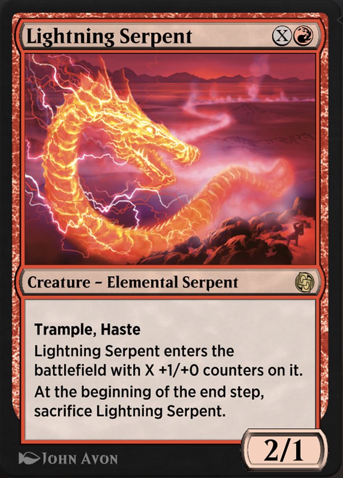 Lightning Serpent AJMP-88 Jumpstart Arena Exclusives Magic card