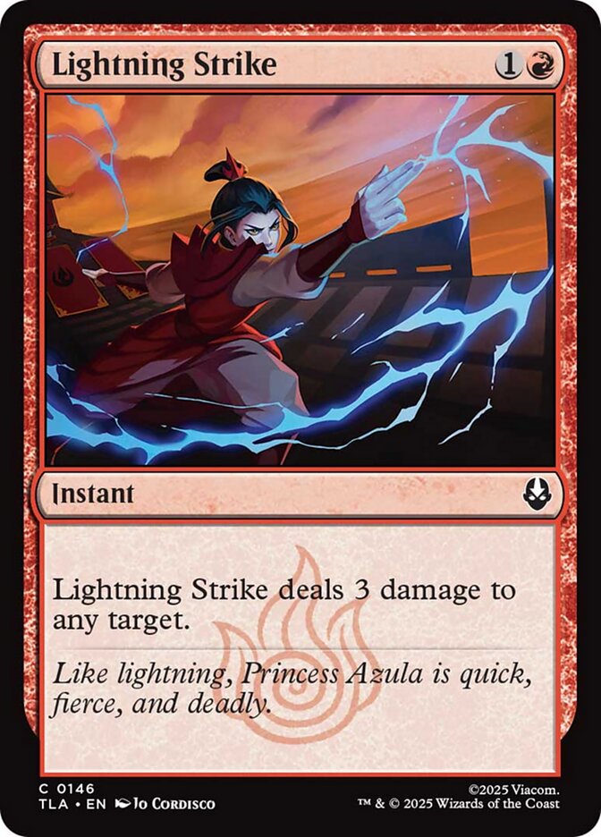 Lightning Strike TLA-146 Avatar: The Last Airbender Magic card