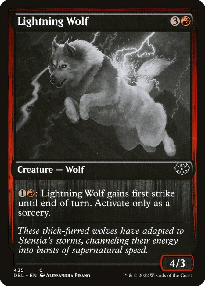 Lightning Wolf DBL-435 Innistrad: Double Feature Magic card