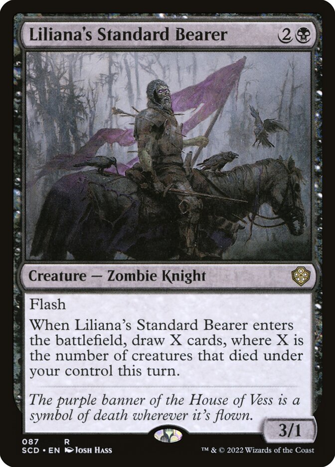 Liliana's Standard Bearer SCD-87 Starter Commander Decks Magic card