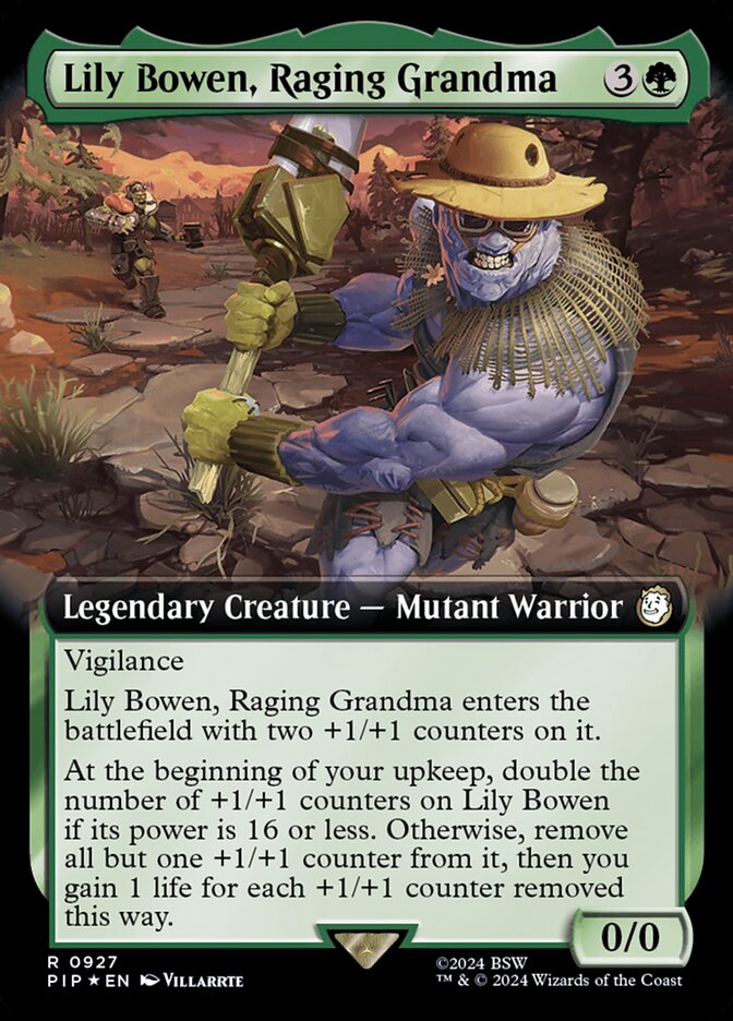 Lily Bowen, Raging Grandma PIP-927 Fallout Magic card