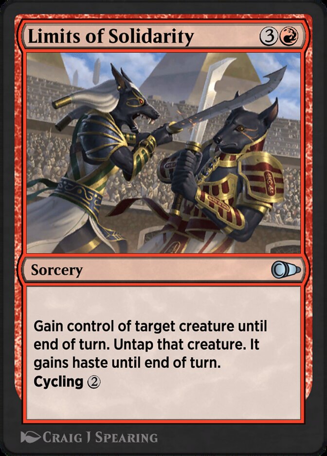Limits of Solidarity PIO-375 Pioneer Masters Magic card
