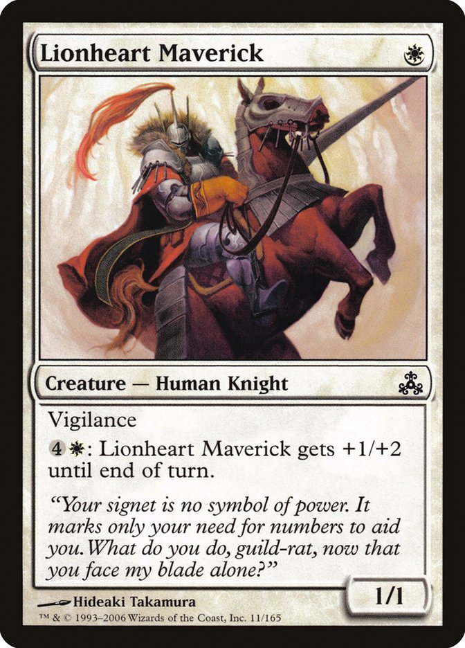 Lionheart Maverick GPT-11 Guildpact Magic card