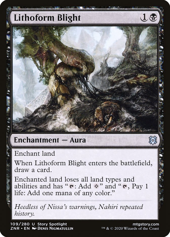 Lithoform Blight ZNR-109 Zendikar Rising Magic card