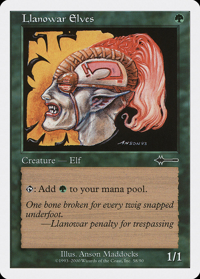 Llanowar Elves BTD-58 Beatdown Box Set Magic card